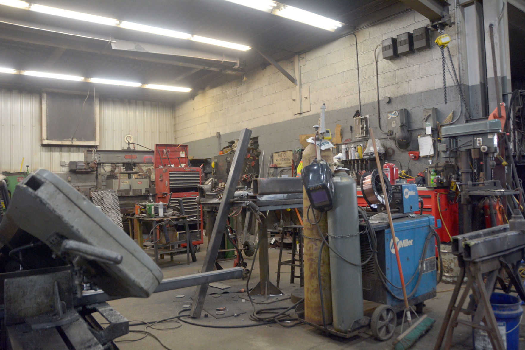 Equipment at the shop